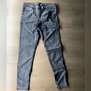 H&M / Divided Black Acid Washed Jeans